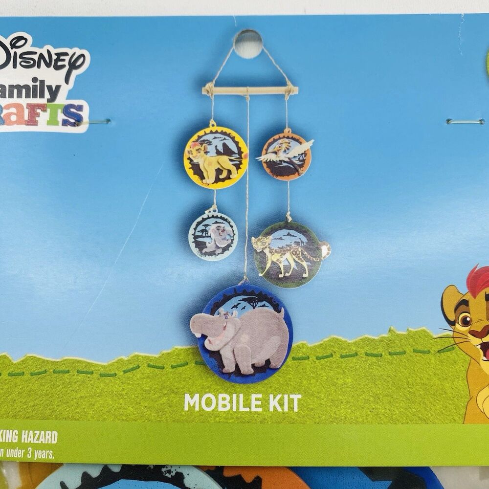 Disney Lion King Baby Mobile Craft Kit No Glue Needed Nursery Decor Lot of 3